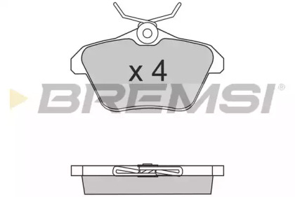 Комплект тормозных колодок BREMSI BP2680
