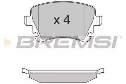 Колодки тормозные BREMSI BP3130