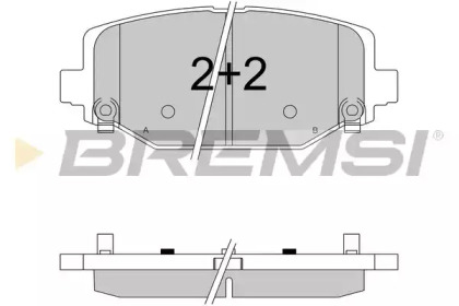 Колодки тормозные BREMSI BP3544