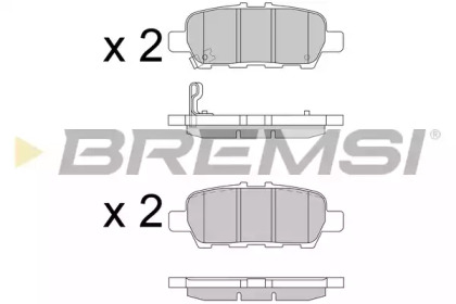 Колодки тормозные BREMSI BP3608