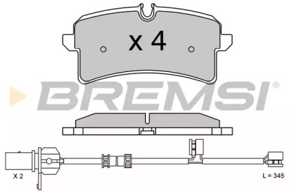 Комплект тормозных колодок BREMSI BP3624