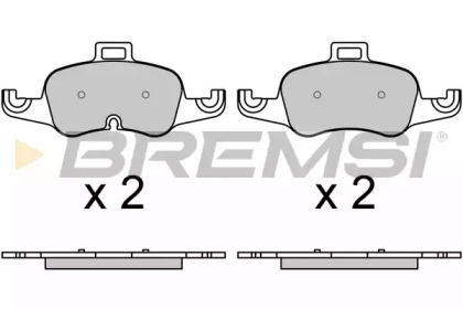 Комплект тормозных колодок BREMSI BP3732