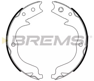 Колодки стояночного тормоза BREMSI GF0109