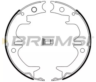 Колодки стояночного тормоза BREMSI GF0962