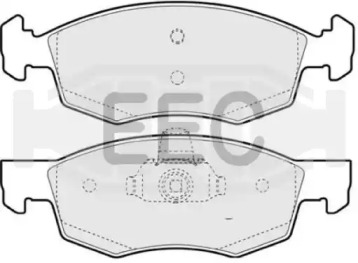 Комплект тормозных колодок EEC BRP1330