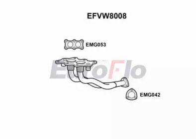 Трубка EuroFlo 0 4941 EFVW8008