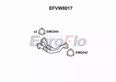 Трубка EuroFlo 0 4941 EFVW8017