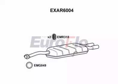 Амортизатор EuroFlo 0 4941 EXAR6004