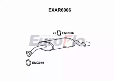 Амортизатор EuroFlo 0 4941 EXAR6006