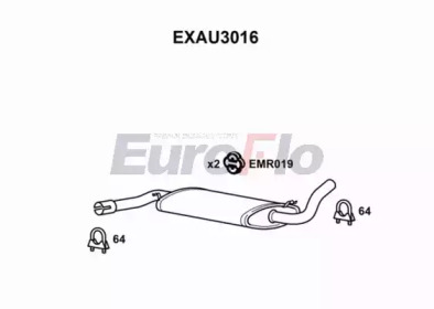 Амортизатор EuroFlo 0 4941 EXAU3016