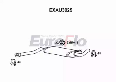 Амортизатор EuroFlo 0 4941 EXAU3025