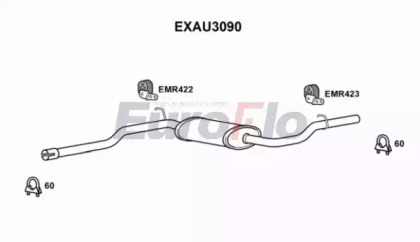 Амортизатор EuroFlo 0 4941 EXAU3090