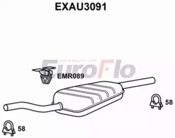 Амортизатор EuroFlo 0 4941 EXAU3091