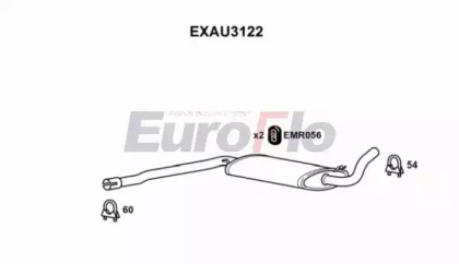 Амортизатор EuroFlo 0 4941 EXAU3122