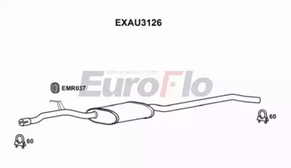 Амортизатор EuroFlo 0 4941 EXAU3126