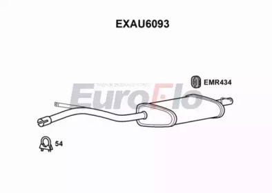 Амортизатор EuroFlo 0 4941 EXAU6093