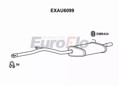 Амортизатор EuroFlo 0 4941 EXAU6099