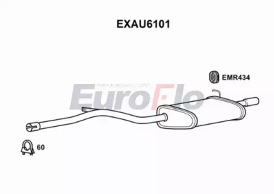 Амортизатор EuroFlo 0 4941 EXAU6101
