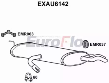 Амортизатор EuroFlo 0 4941 EXAU6142