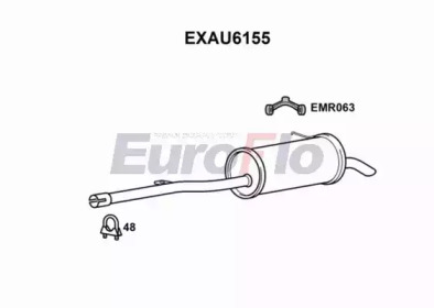 Амортизатор EuroFlo 0 4941 EXAU6155