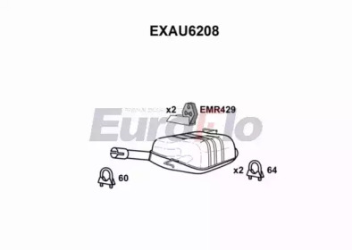 Амортизатор EuroFlo 0 4941 EXAU6208