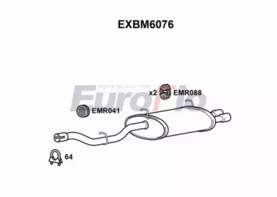 Амортизатор EuroFlo 0 4941 EXBM6076