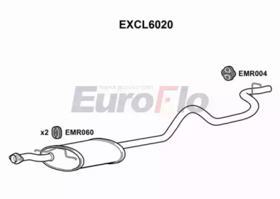 Амортизатор EuroFlo 0 4941 EXCL6020