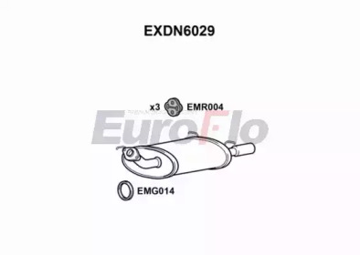 Амортизатор EuroFlo 0 4941 EXDN6029