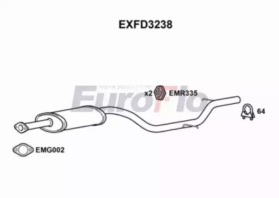 Амортизатор EuroFlo 0 4941 EXFD3238