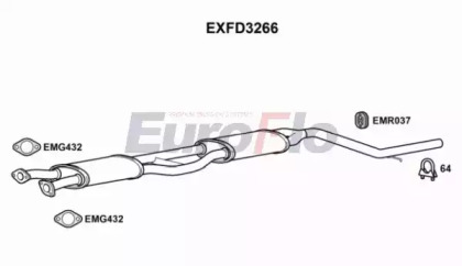 Амортизатор EuroFlo 0 4941 EXFD3266