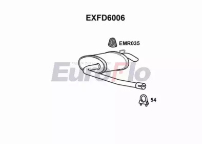 Амортизатор EuroFlo 0 4941 EXFD6006