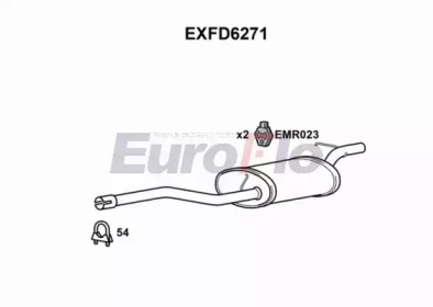 Амортизатор EuroFlo 0 4941 EXFD6271
