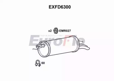 Амортизатор EuroFlo 0 4941 EXFD6300
