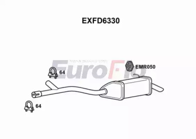 Амортизатор EuroFlo 0 4941 EXFD6330