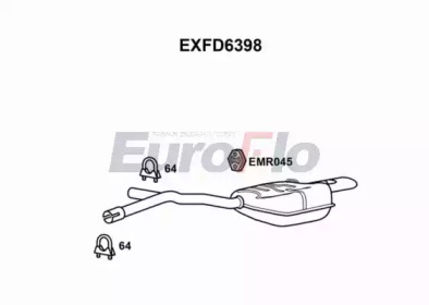 Амортизатор EuroFlo 0 4941 EXFD6398