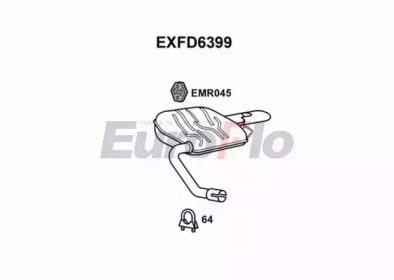 Амортизатор EuroFlo 0 4941 EXFD6399