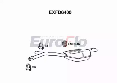 Амортизатор EuroFlo 0 4941 EXFD6400