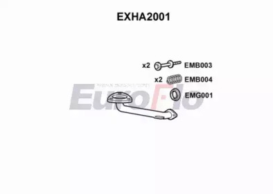 Трубка EuroFlo 0 4941 EXHA2001