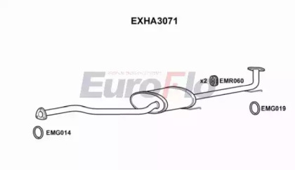 Амортизатор EuroFlo 0 4941 EXHA3071