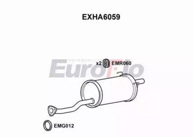 Амортизатор EuroFlo 0 4941 EXHA6059