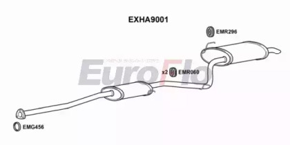 Амортизатор EuroFlo 0 4941 EXHA9001