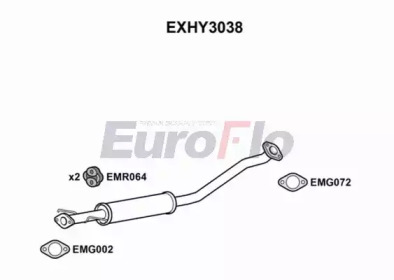 Амортизатор EuroFlo 0 4941 EXHY3038