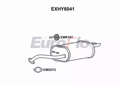 Амортизатор EuroFlo 0 4941 EXHY6041