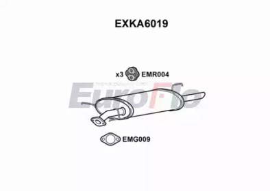Амортизатор EuroFlo 0 4941 EXKA6019