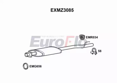 Амортизатор EuroFlo 0 4941 EXMZ3085