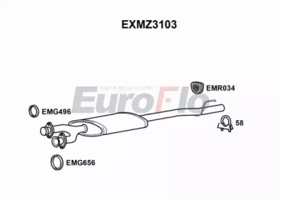 Амортизатор EuroFlo 0 4941 EXMZ3103
