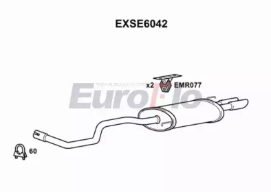 Амортизатор EuroFlo 0 4941 EXSE6042