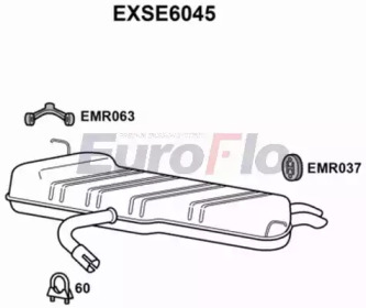 Амортизатор EuroFlo 0 4941 EXSE6045