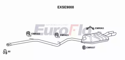 Амортизатор EuroFlo 0 4941 EXSE9008