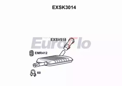 Амортизатор EuroFlo 0 4941 EXSK3014